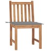 vidaXL Patio Chairs 2 pcs with Cushions Solid Teak Wood - 2 of 2