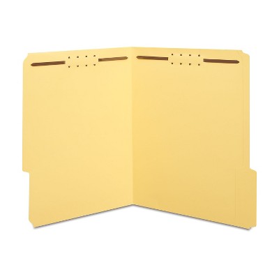 HITOUCH BUSINESS SERVICES Reinforced End Tab Classification Folder 2" Exp Ltr Yellow 50/BX