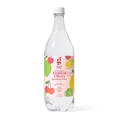 Tropical Cherry Sparkling Water - 1L Bottle - Good & Gather™