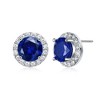 Elegant Round-Shaped Stud Earrings Featuring a Vibrant Array of Colored Cubic Zirconias for a Dazzling Effect - 3 of 3