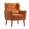 CAVINAS Modern Accent Chair, Fabric Upholstered Armchair for Living Room, Comfy Soft Padded Lounge Chair with Pillow - 4 of 4