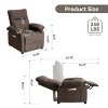 Power Reclining Chair for Elderly with Massage and Heating Soft Chenille Fabric Recliner with Remote and Storage for Living Room-Maison Boucle - 4 of 4