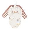 Hudson Baby Cotton Long-Sleeve Bodysuits Set, Rustic Roar - 2 of 4