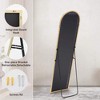 Floor Standing Mirror, Wall Mirror with Stand Aluminum Alloy Thin Frame - 4 of 4