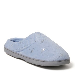 Dearfoams Women's Darcy Quilted Cuff Velour Clog House Slipper - 1 of 4