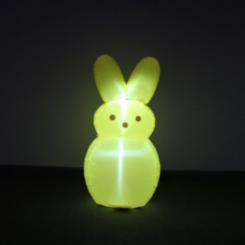 Peeps 4&#39; Inflatable Easter Bunny, 4 of 7