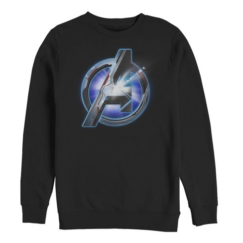 Men s Marvel Avengers Endgame Arc Reactor Logo Sweatshirt Black Large