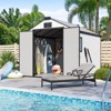 EROMMY Resin Outdoor Storage Shed With Floor - 2 of 4