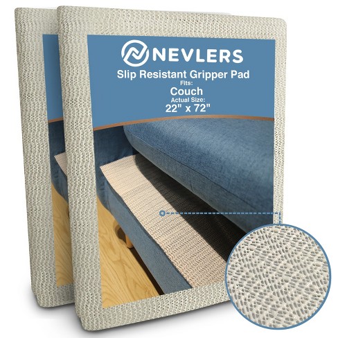 Nevlers 5' x 7' Anti Skid Rug Pad  Protective & Customizable - White 