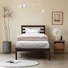 Costway Twin Size Wood Platform Bed Frame with Headboard Slat Support Mattress - 4 of 4