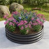 YONWAY Round Raised Garden Bed, Metal Outdoor Garden Raised Planter Box for Vegetables, Backyard, Patio and Planter, Black - 4 of 4