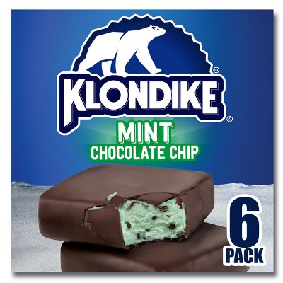 Klondike Mint Chocolate Chip Ice Cream Bars - 6pk