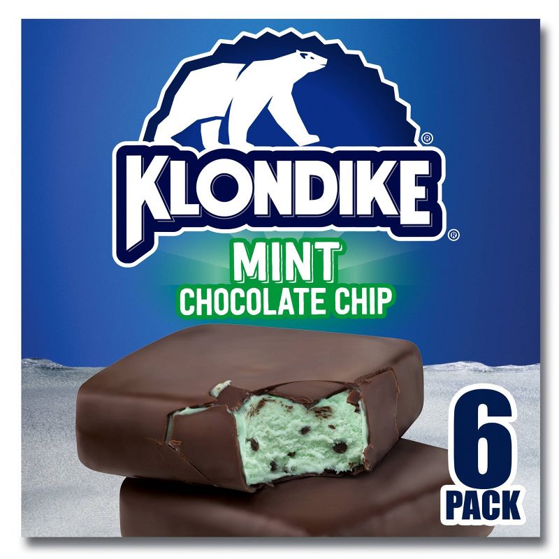 Klondike Mint Chocolate Chip Vanilla Bars Frozen Dairy Dessert - 6pk, 1 of 10
