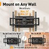 Perlegear UL Listed Full Motion TV Wall Mount for 40-86" TVs up to 132 lbs, Tool-Free Tilt, Swivel & Extension, Max VESA 600x400mm - 4 of 4
