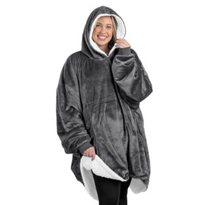 Adult Bare Homey B-Cozy Fleece Wearable Blanket - 1 of 4