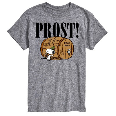 Men's - Peanuts - Snoopy Oktoberfest Prost Root Beer Short Sleeve Graphic T-Shirt