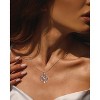 Molenia Tree of Life Necklace, 925 Sterling Silver Tree of Life Birthstone Pendant, Jewelry Gemstone Anniversary Birthday Gifts for Her Women Mom - 2 of 4