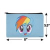 My Little Pony Rainbow Dash Face Makeup Cosmetic Bag Organizer Pouch - 4 of 4