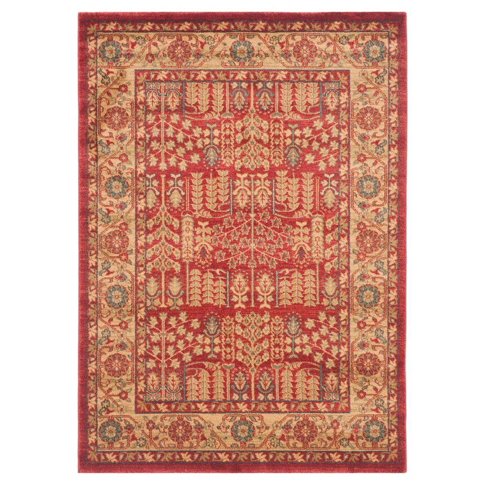 Garrison Area Rug - Red/Natural (4'x5'7in) - Safavieh