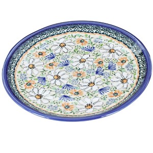Blue Rose Polish Pottery T02 Galia Dessert Plate - 1 of 2