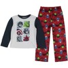 Seven Times Six Marvel Comics Kid's Avengers Icons AOP 2-Piece Jersey Pajama Pant Set Multicolored - 2 of 4