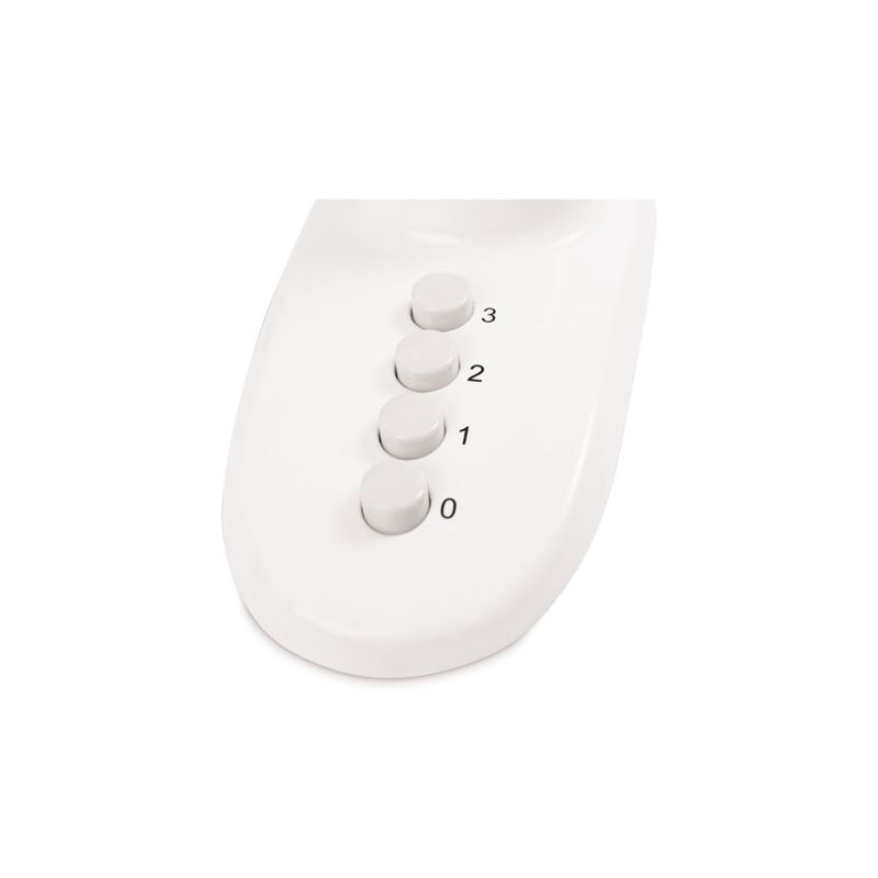 Alera 12" 3-Speed Oscillating Desk Fan, Plastic, White, 5 of 7