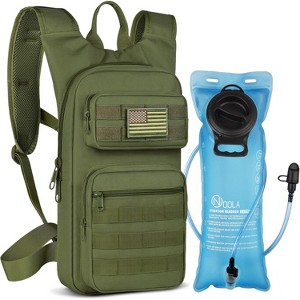 Rugged Hydration Backpack, Tactical Water Pack with TPU Bladder for Extended Outdoor Activities, Durable - 1 of 4