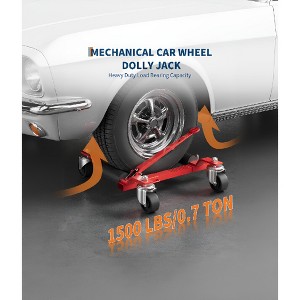 Steel Mobile Tire Jack 1500 Lbs Lifting Capacity Wheeled Trailer Jack Vehicle Lifting Jack Car Jack for Sedans SUV Truck ATV Tire - 1 of 4