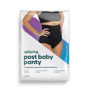 UpSpring Post Baby Panty Postpartum Recovery Underwear - Black