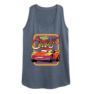 Women's - Disney - Radiator Springs Classic Lightning McQueen Graphic Racerback Tank - 1 of 4