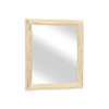 Cheung's Emmalora Painted Natural Wood Bar Framed Mirror - Whitewash - 3 of 4