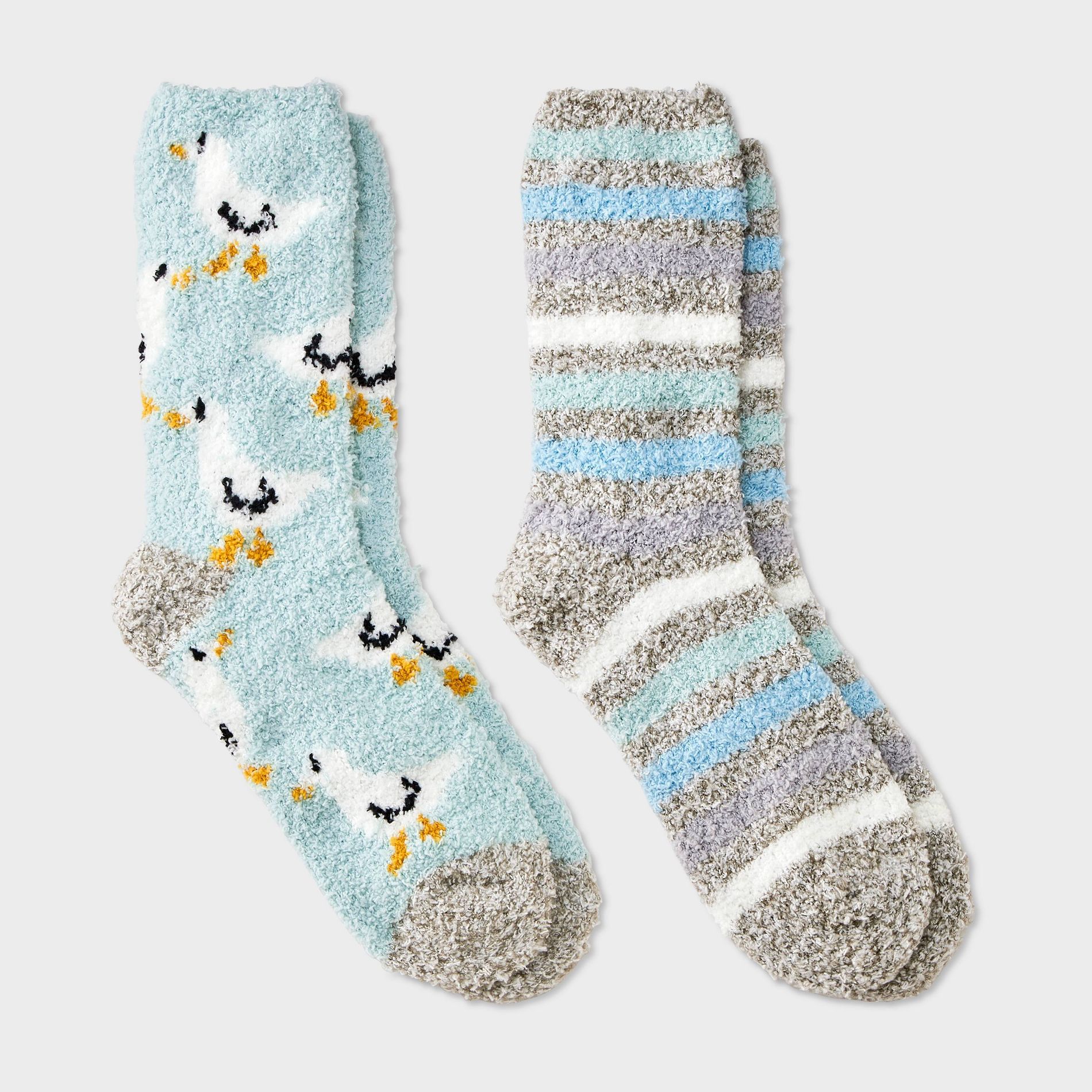 Women's 2pk Cozy Crew Socks - 4-10