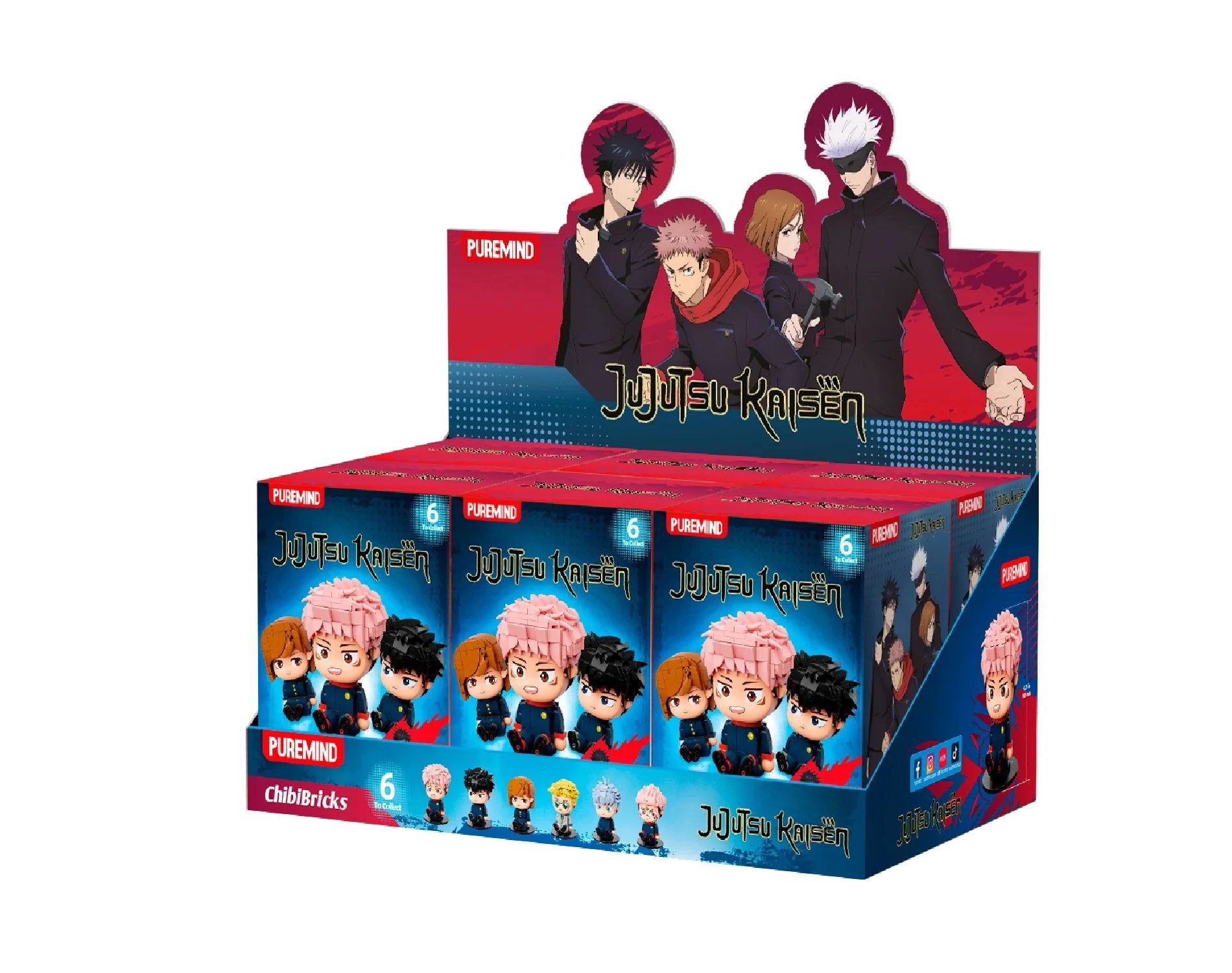 Puremind x Jujutsu Kaisen - ChibiBricks Series Vinyl 1pc Mystery