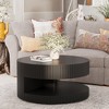 31.5" Round Coffee Table with Storage - 2 of 4