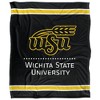 Wichita State University Primary Logo Stripes Silky 50x60 Blanket, 1 Sided - 2 of 4