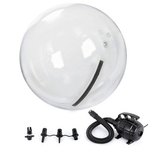 VEVOR 2M Walk on Water Walking Ball Roll Inflatable Zorb Ball w/ German Zipper PVC, Transparent - 1 of 4
