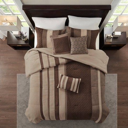 Eveline 7pc Faux Suede Comforter Set Target