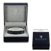 Metallo Mens Stainless Steel Carbon Fiber Bracelet - Black & Blue - Black - 8.5 Inch - 2 of 4