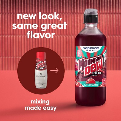 SodaStream 4pk 14.9 fl oz Moubtain Dew Code Red Drink Mix