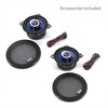 Pyle 4 Inch Upgraded Blue Poly Injection Cone 2 Way 180 Watt 4 Ohm Car Sound Speaker with Non Fatiguing Butyl Rubber Surround - 3 of 4