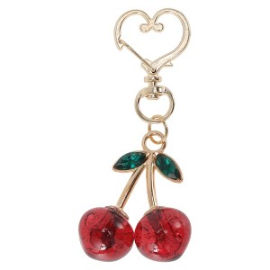 Unique Bargains Crystal Cherry Handbag Charm 1 Pc - 1 of 4