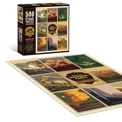 Americanflat 500 Piece Jigsaw Puzzle, 18x24 Inches, "American National Parks 4 " Art by Anderson Design Group