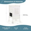 Guidecraft Classic Kitchen Helper Kids' Step Stool: Folding, Adjustable Kids Non-Slip Learning Toddler Tower with Safe Keepers - 4 of 4