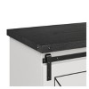 coucheta Farmhouse TV Stand for TVs, Rustic Entertainment Center with Sliding Barn Doors, Storage Cabinets & Adjustable Shelf, Media Console - 4 of 4