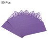 Unique Bargains Hollow Design Foldable Wedding Table Name Place Cards 50 Pcs - 3 of 4