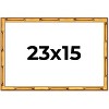 PosterPalooza | 23x15 Thin Bamboo Picture Frame, UV Acrylic, 2 Finishes - Gold and Brown - 2 of 4
