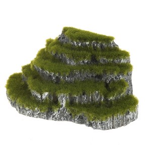 Unique Bargains Aquarium Terrariums Mountain for Fish Tank Landscape Decoration Gray Green 2.36" Height 1pcs - 1 of 4