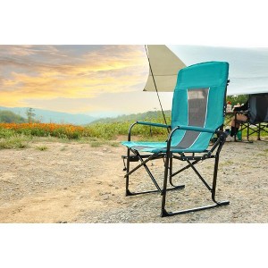 Gulches Heavy Duty Oversized Camping Director Chair 250LBS - Portable Folding Lawn Chair with Side Table, Cup Holder & Pocket, 600D Oxford Cloth - 1 of 4