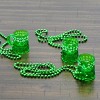 4E's Novelty St. Patrick's Day Beads Necklace with Shot Glasses Design - Pack of 12, Transparent Green, Ideal for Irish-Themed Parties and Costumes - 4 of 4