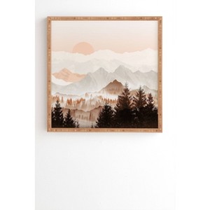 Iveta Abolina Cinnamon Peak Bamboo Framed Wall Art - Deny Designs - 1 of 3